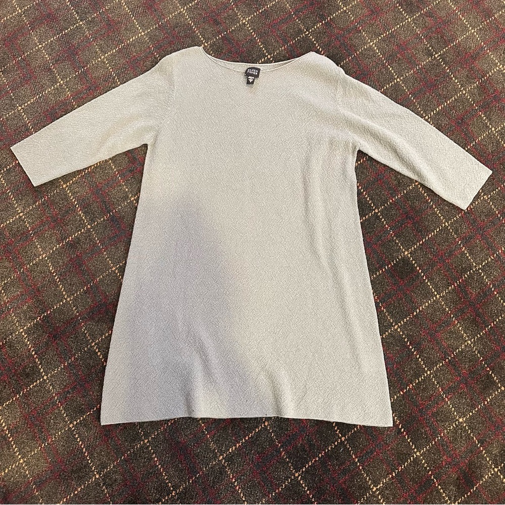 Eileen Fisher long sweater periwinkle blue women's small